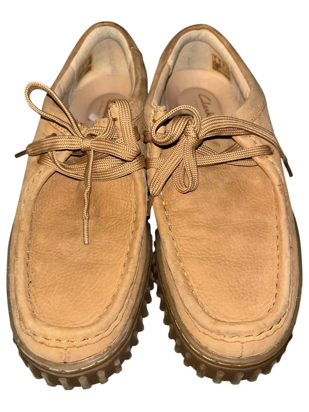 Clarks Torhill Bee tan Suede Wallabee Chukka Shoe 7.5